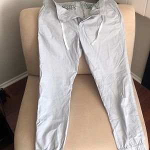 Bonobos light weight silver khaki joggers size L.